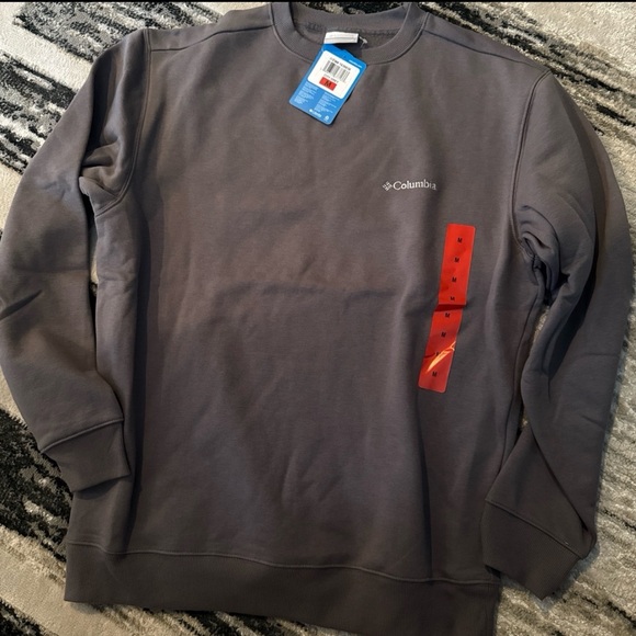 Columbia Men's Crewneck Sweatshirt Grey Size Medium M or X-Large XL - Picture 2 of 5